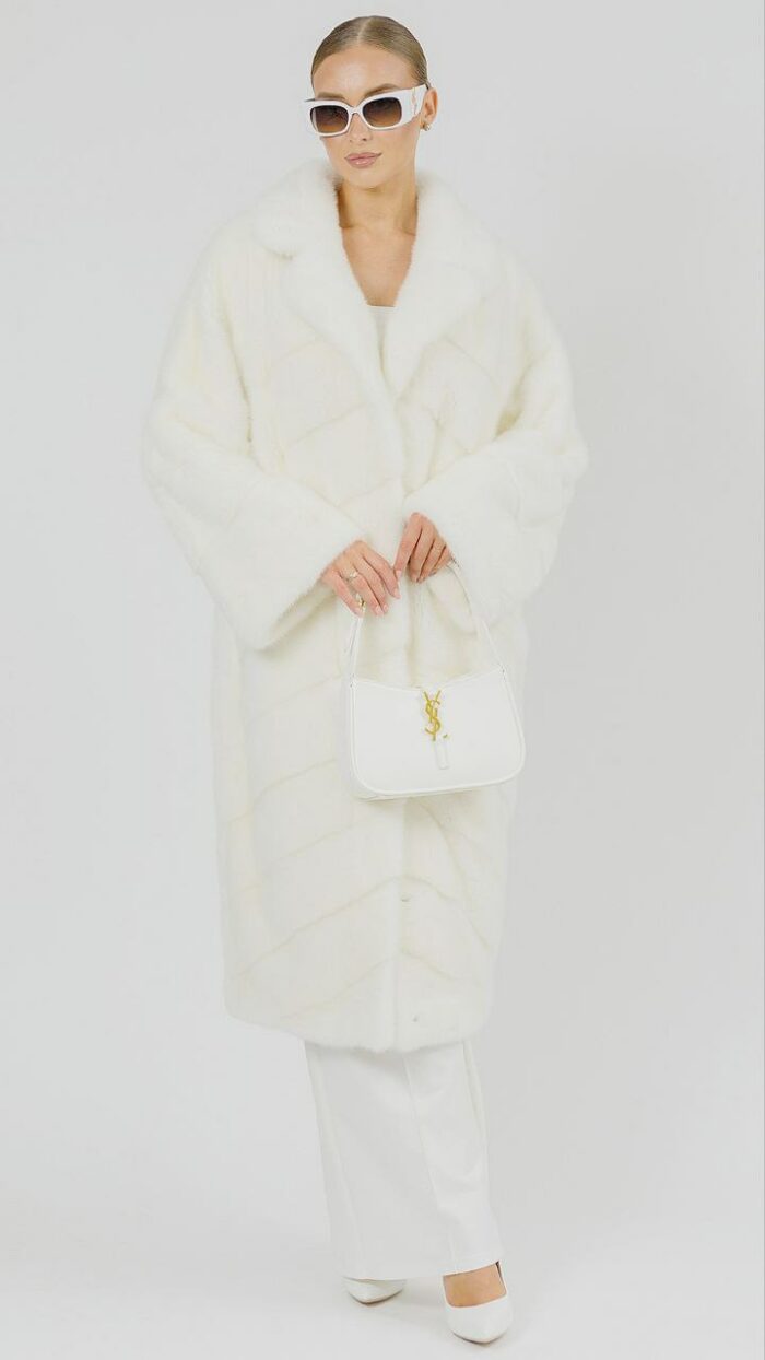 Шуба Chic fashion из меха норки Pearl с английским воротником