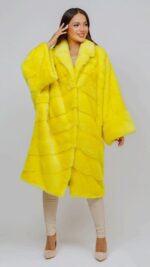 Шуба New fashion из меха норки Yellow