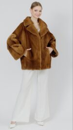 Шуба из меха норки