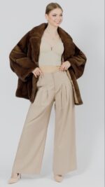 Шуба из меха норки