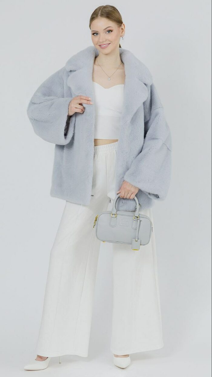 Шуба из меха норки