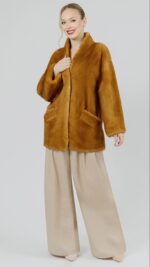 Полушубок из меха норки Silver